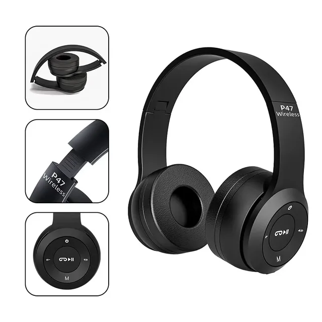 Stereo P47 Bluetooth 5.0 Folding Wireless Headset, Sports & Gaming 3