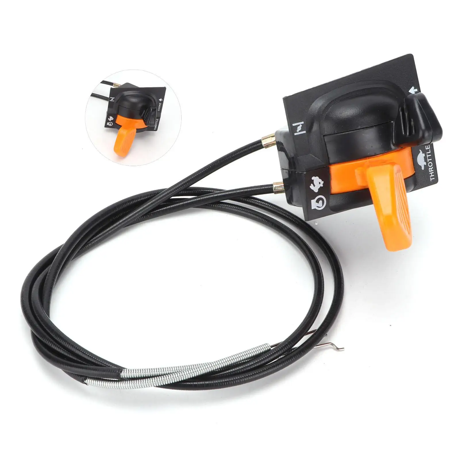 Car Choke Throttle Assembly Throttle Choke Lever with Cable AM140333 Replacement for John Deere for X3 05R X3 10 X5 30 00