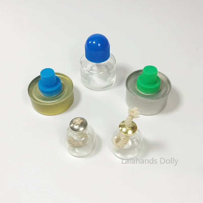Dollhouse Mini Fuel Tank Alcohol Lamp Model Dollhouse Kitchen Furniture Accessories