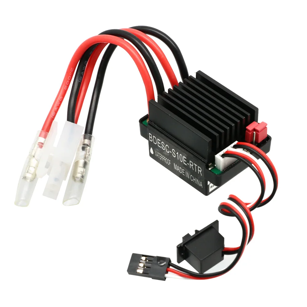 Contrôleur ESC Brushless 320A/160A pour Voiture et Bateau RC - Haute Performance monté sur une voiture RC