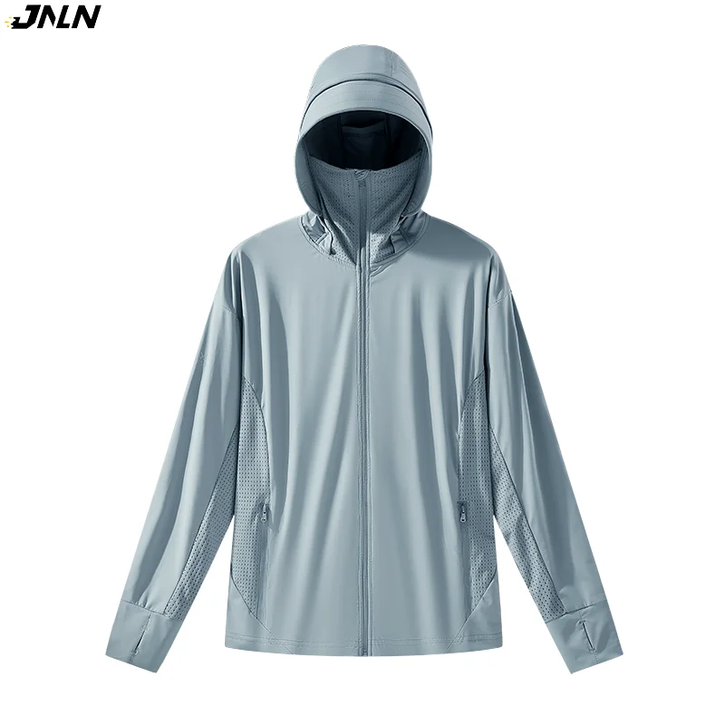 JNLN Unisex Summer Anti-UV Jacket Outdoor Quick Dry Sun Protection Windbreaker Men Women Hiking Camping Climbing Elasticity Coat