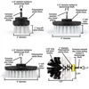 2/3.5/4/5'' Brush Attachment Set Power Scrubber Brush Car Polisher Bathroom Cleaning Kit with Extender Kitchen Cleaning Tools 6