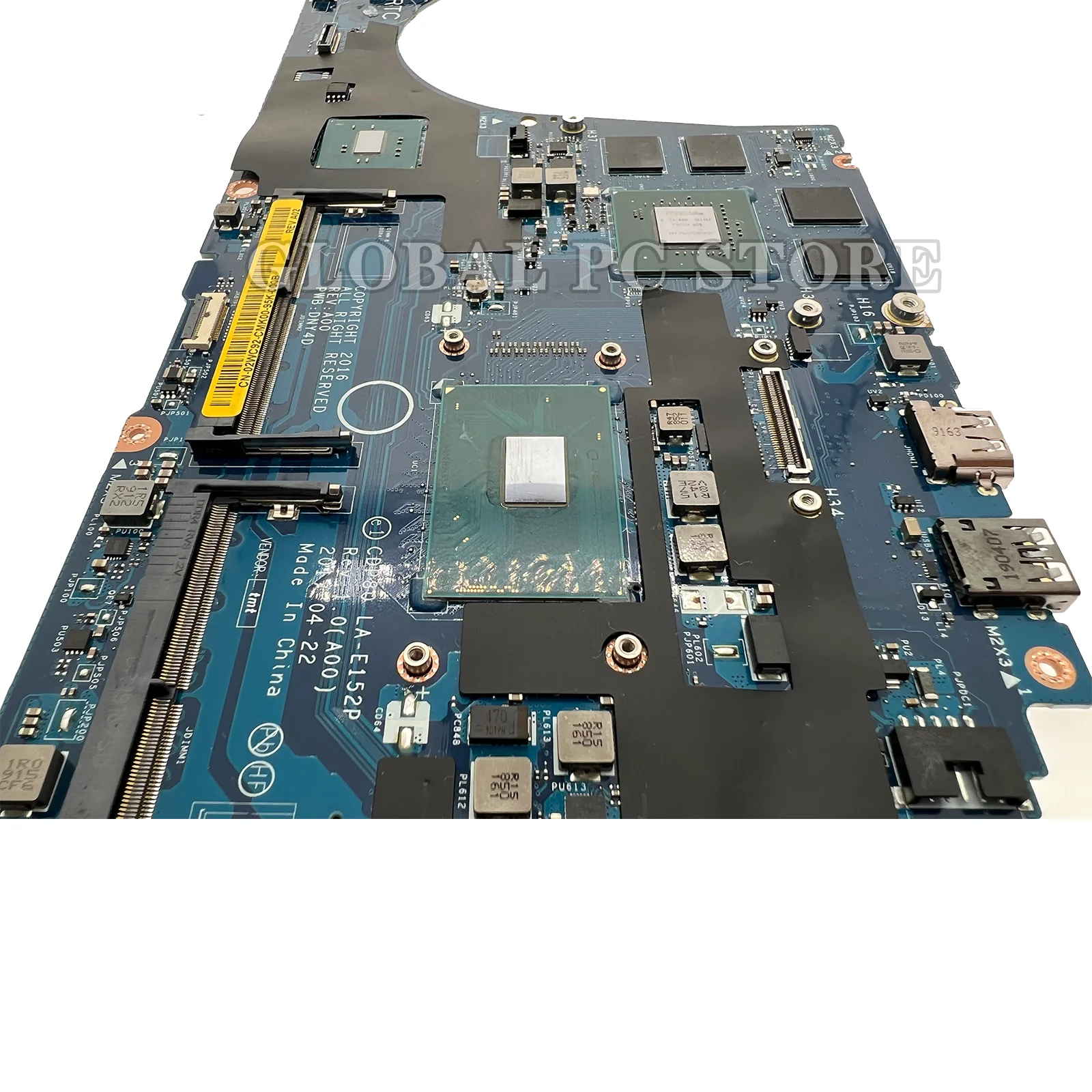 KEFU-placa base de LA-E152P para portátil Dell Latitude 5580, i5, i7, 6th Gen, Nvidia Quadro M620