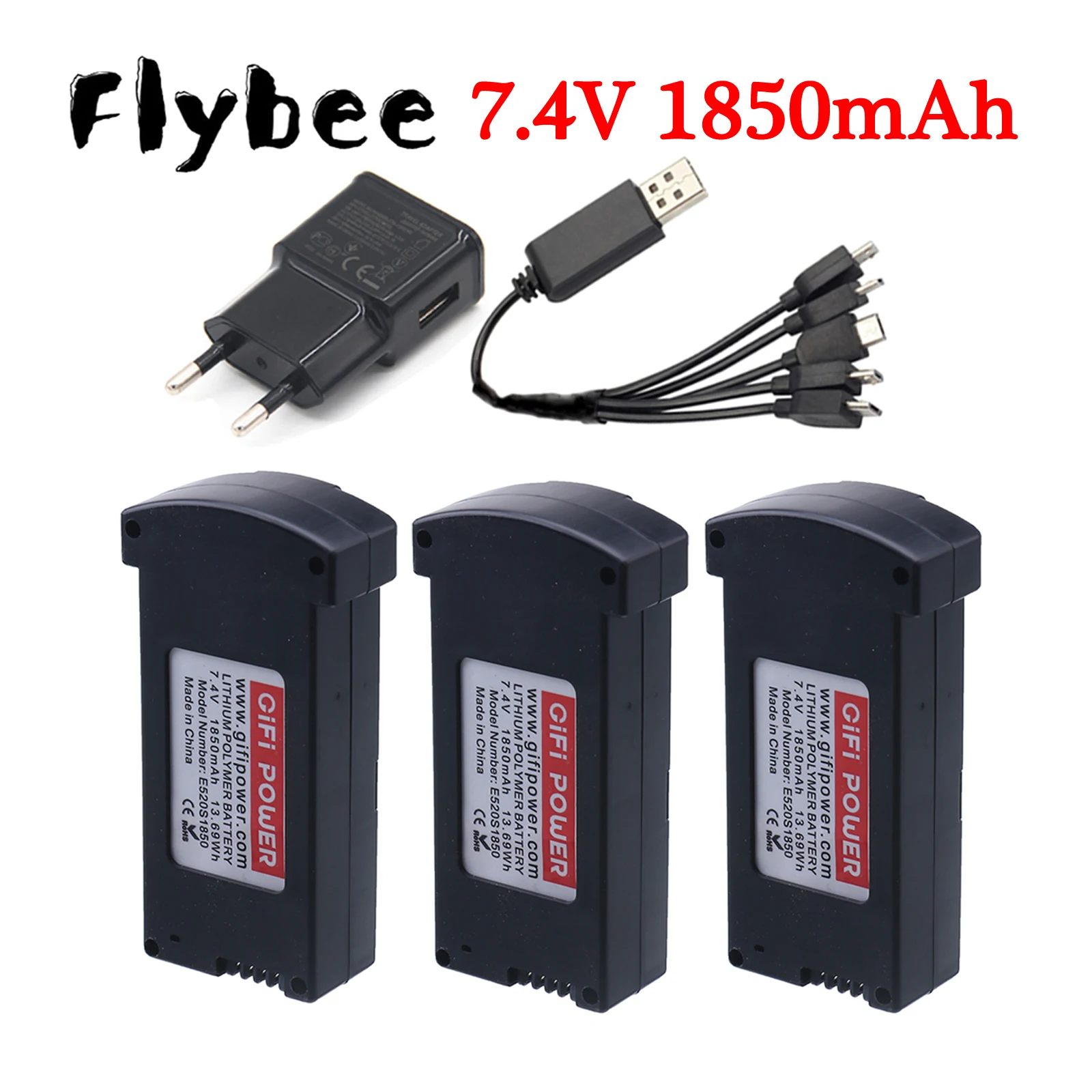 

Аккумулятор для квадрокоптера E520 E520S, 7,4 В, 1850 мАч