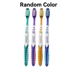 Set of 4 Manual Hard Bristle Toothbrushes for Effective Oral Care, Individually Wrapped for Adults (4pcs)