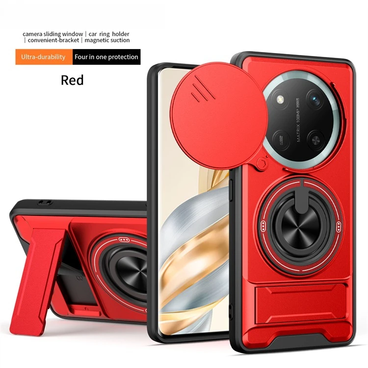 Enhanced 360° Rotating Magnetic Ring Phone Case Shell