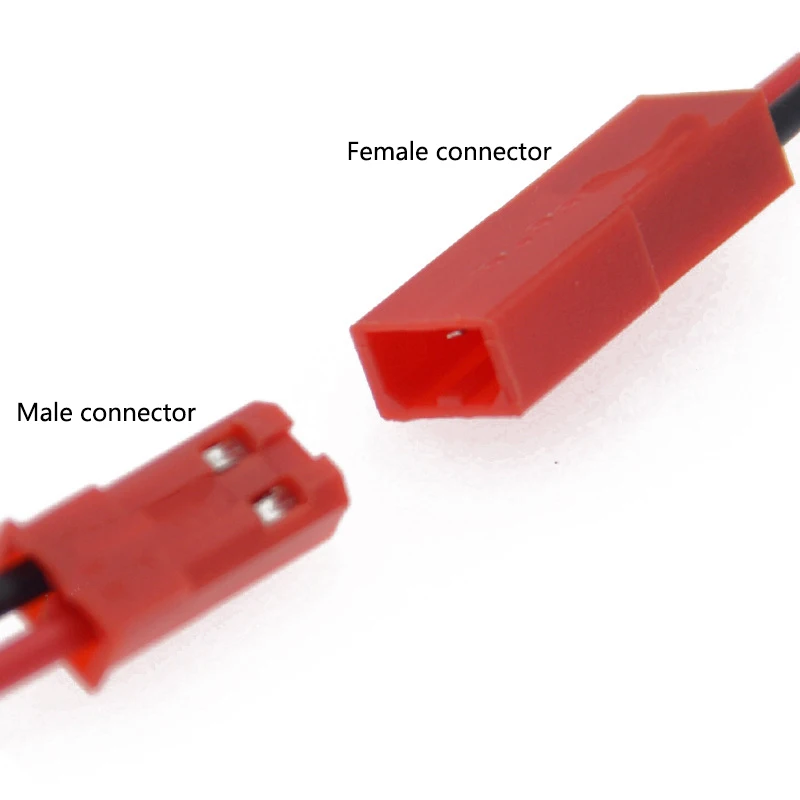 Détail des connecteurs JST mâle/femelle 20pcs pour batterie Lipo RC, fils 200mm.