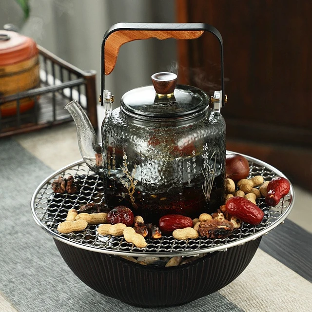 Teapot Glass Temperature Resistant Steaming and Boiling 4