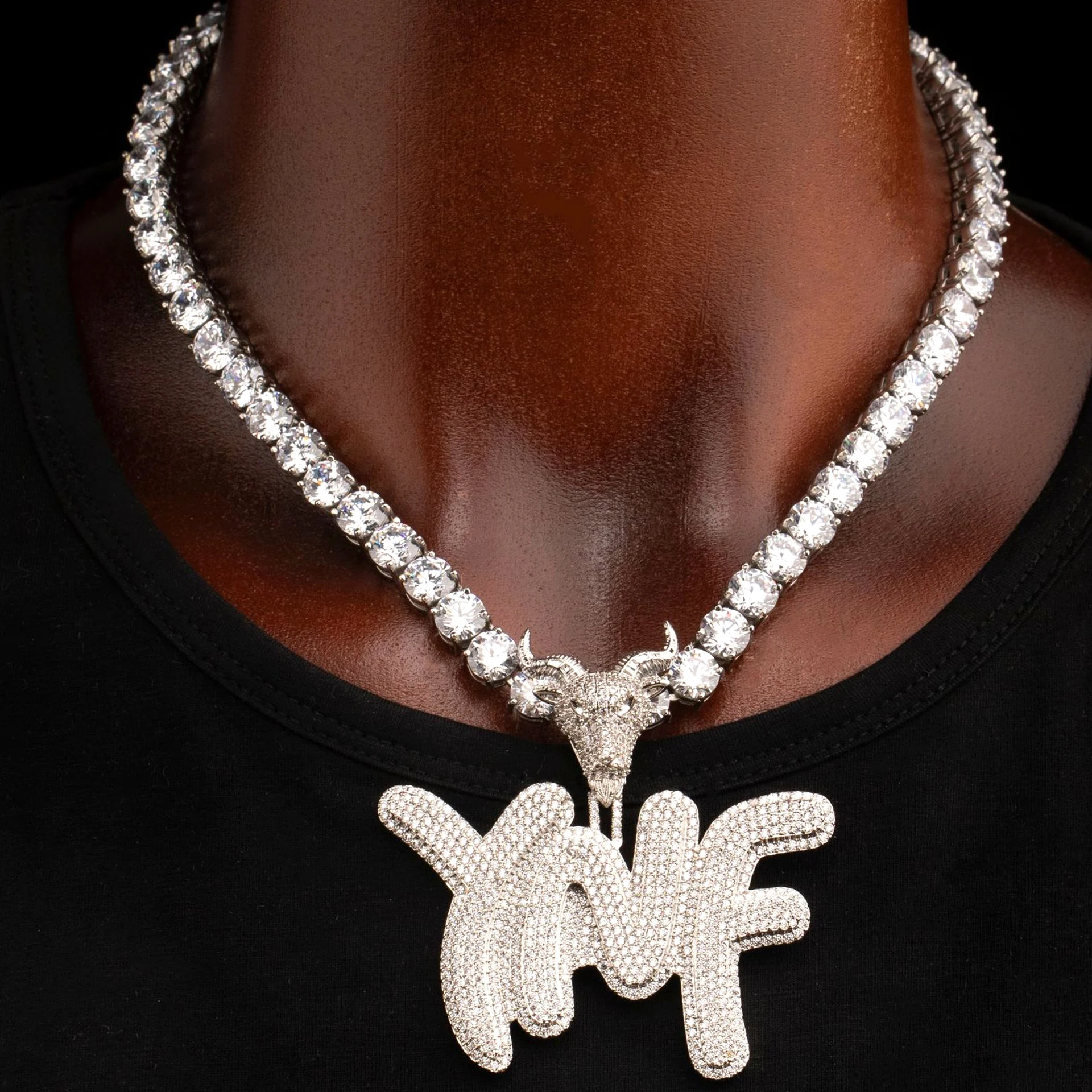 Рисунок 2 - Ожерелье из теннисной цепи с муассанитом 6