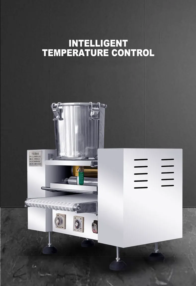 Description Picture 2 of itemCommercial Spring Roll Maker Crepe Maker Egg Crust Machine 6-inch Pancake Roast Automatic Vietnam Roll Making Machine tostapane