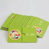 Wooden Clock Model Teaching Aid Montessori Learning Clocks with Cards Kindergartner Toy for Game Interaction Playroom Wall 4