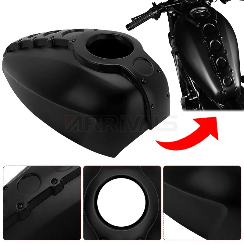 Motorcycle Full Fuel Gas Tank Cover For Honda REBEL CM 300 500 CMX300 CMX500 2017-2023 2022 2021 2020 2019 2018