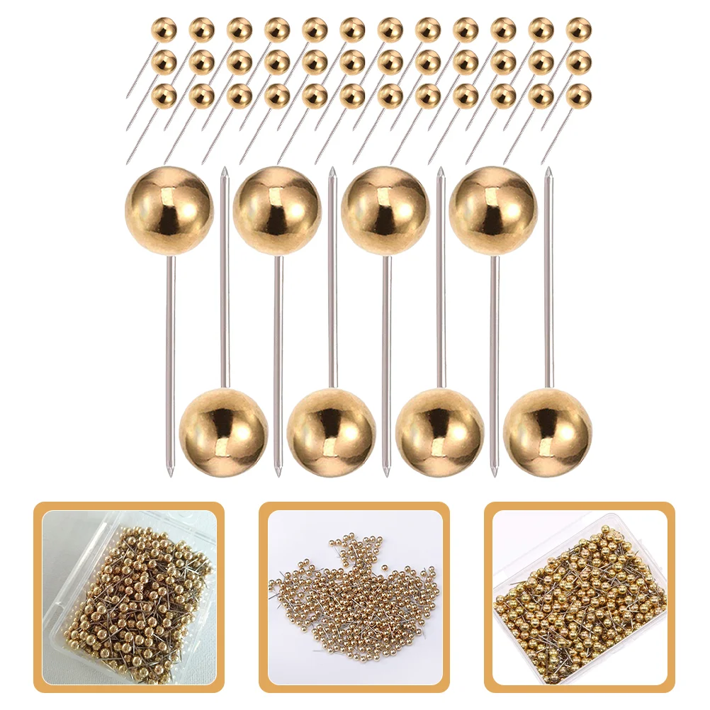 Pearl Rhinestone Push Pins Sparkly Glamorous Thumb Tack Set 