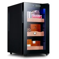 BX-48 Constant temperature 48L Thermostat Humidity cigar storage cabinet Cedar wood shelf electronic refrigeration 1