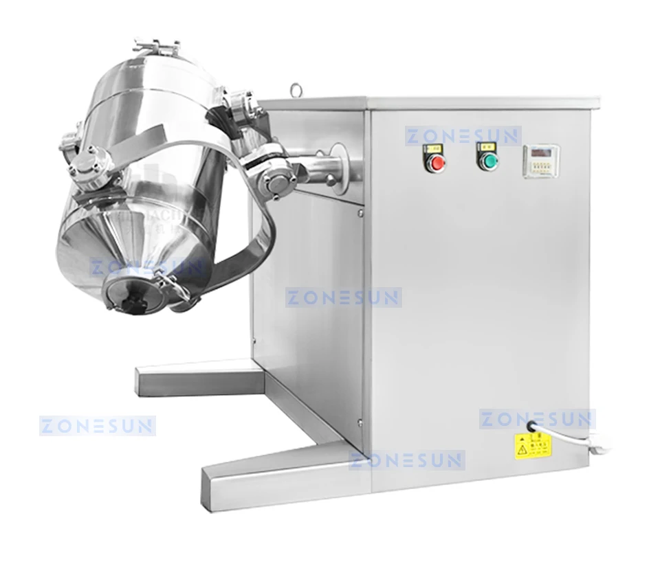 ZONESUN 3D Mixers Dry Powder Mixing Machine ZS-SBH10