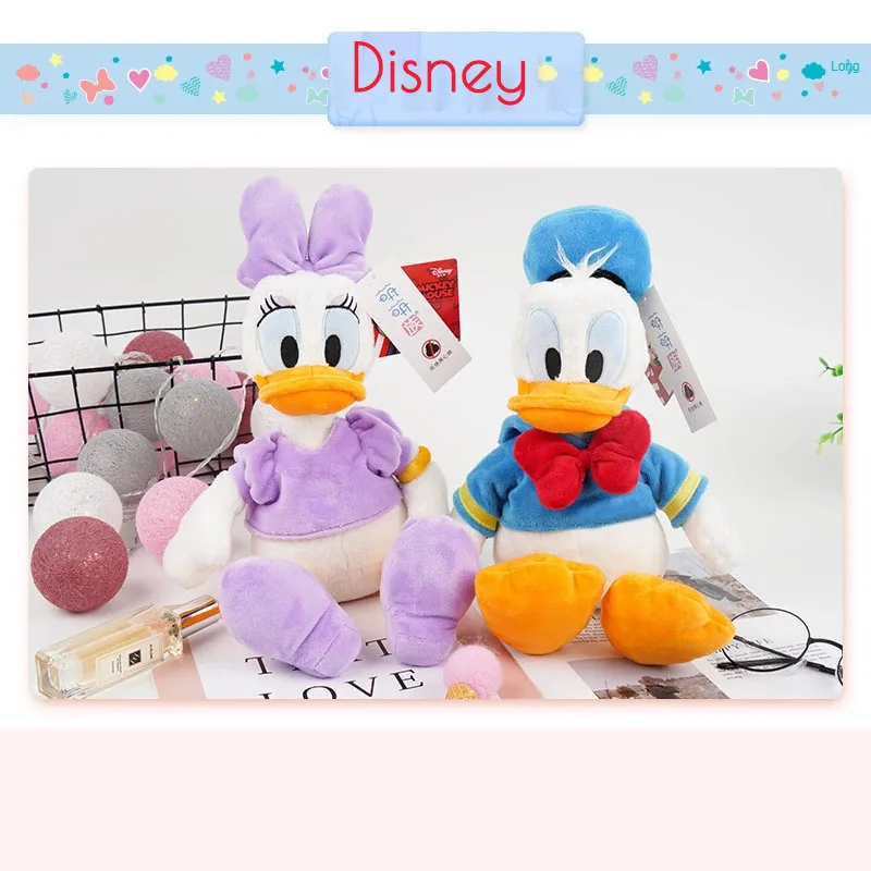 

Высококачественная оригинальная плюшевая игрушка Disney Дональд Дак Дейзи пушистая плюшевая Милая мультяшная мягкая детская игрушка Рождественский подарок