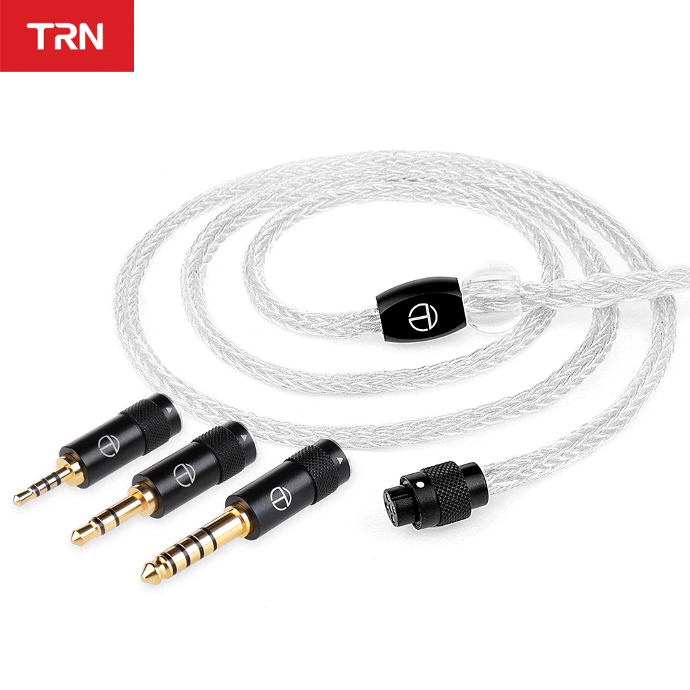 

16-жильный посеребренный медный кабель TRN T6 Pro OCC с разъемами EZ-Swap, Hi-Fi наушники, кабель для TRN Kirin ZS10 EMA