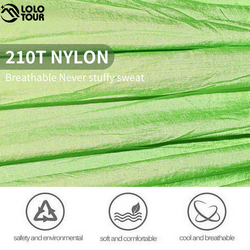 Large Portable Hammock Swing 320*200cm 2-3 People Nylon Parachute Camping Hammock 2 Tree Strap For Backpacking Travel Beach