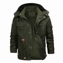 

Winter Cotton Casual Spot with Belt Zipper Solid Color Fit Brown Thickened Side Seam Pocket Windbreaker Long Denim Trench Coat