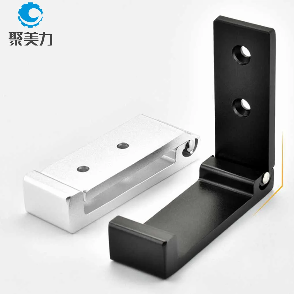 Aluminum Alloy Round Head Foldableing Clothes Hook Wall-mounted Black Gold Clothes Hook Invisible Punch-free Row Nail-fr... foldable clothes hook