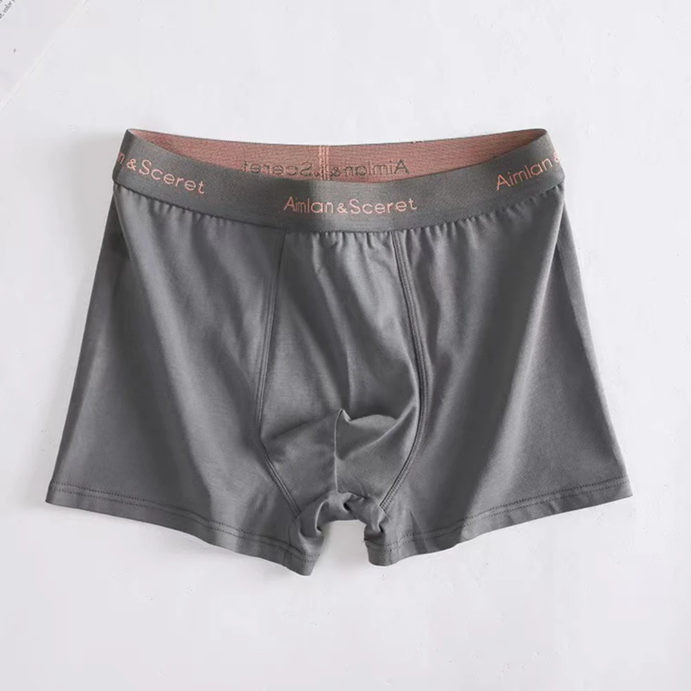 

Men's Pure Cotton Underwear Breathable Loose Boxer Briefs Seamless Stretch Boxershorts Teenage Moisture Absorption Underpants