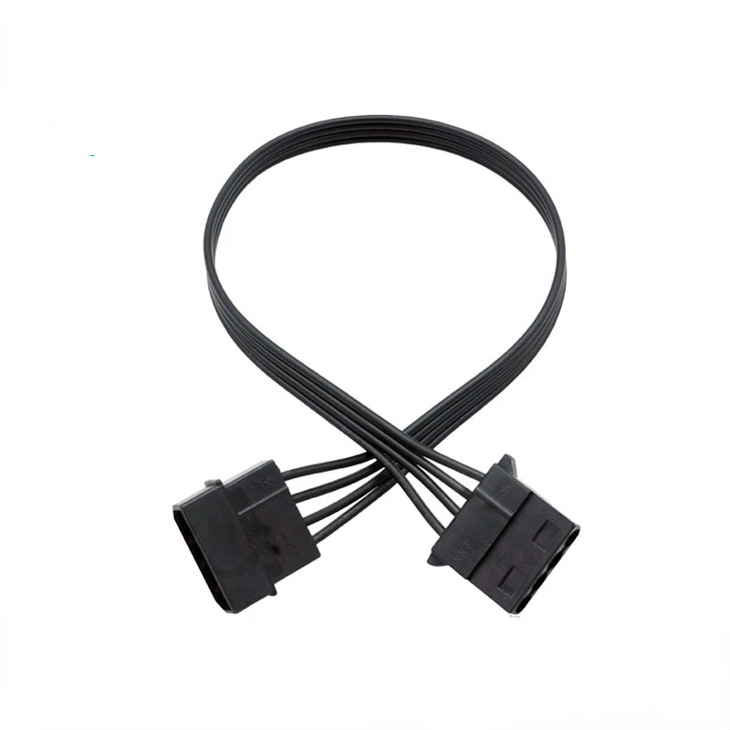 1X Computer Cables Large 4 Pin Male To Female 4P Ide Power Extension Cable 18Awg For Molex Connector