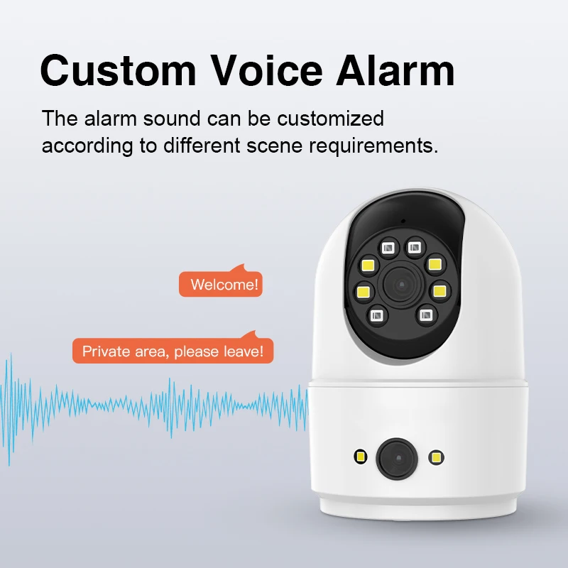 6MP WIFI Smart Security Camera Dual Screens Baby Monitor Digital Zoom PTZ IP Cam Surveillance Home Security Camera O-Kam PRO 6