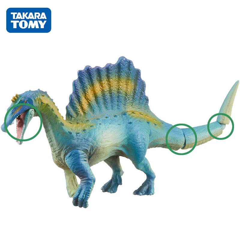 

Takara Tomy Jurassic World Simulation Dinosaur Animal Model Toy Spinosaurus Dinosaur Boy Toys for Kids Birthday Gift 895664