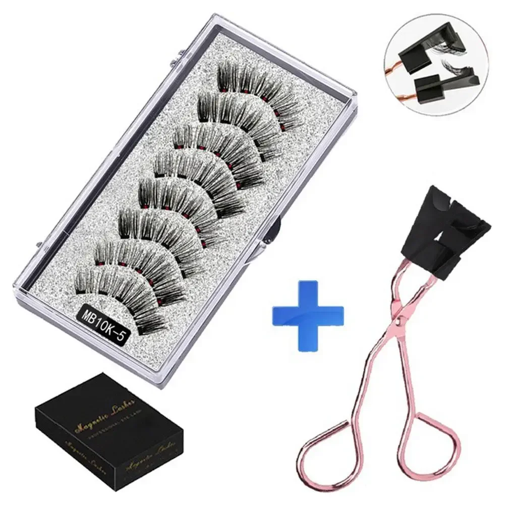 수제 3D 자석 속눈썹 핀셋 세트, 밍크 속눈썹, 인조 자석 속눈썹, MB3K 5 개, 8 개