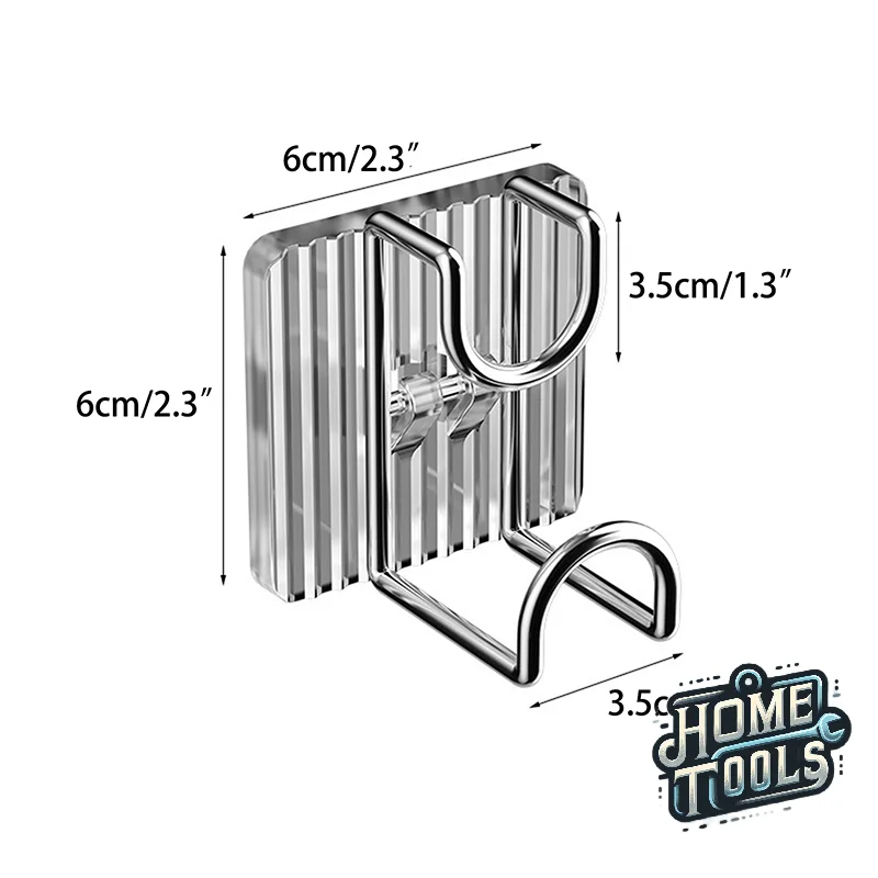 Self-adhesive Hooks Wall Mounted Washbasin Storage Hooks Holders Bathroom Basin Storage Rack Holder Save Space Stainless