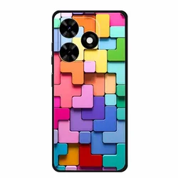 Luxury TPU Silicone Soft Back Cover with Floral Design - Shockproof Phone Case for Spark Go 2024 (01)