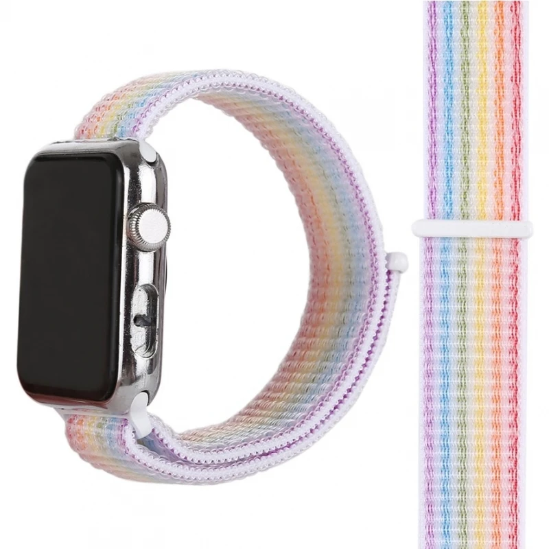 Ремешок для часов APPLE WATCH SERIES 1 2 3 (42 мм)/4 5 (44 мм) радужная замена Apple Watch Series - 42 мм (A1758)