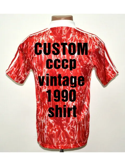 Football shirt soccer FC CCCP / USSR Home 1989/1990/1991 Adidas Vintage  Retro L