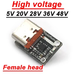 140W USB - C Fast Charge Power Adapter with Decoy Voltage Triggers (Female High  voltage)