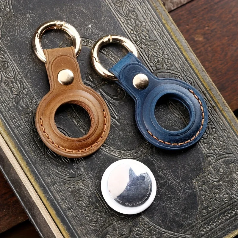 Premium Cowhide Leather Handmade Protective Case - High-End Quality Anti-Lost Solution