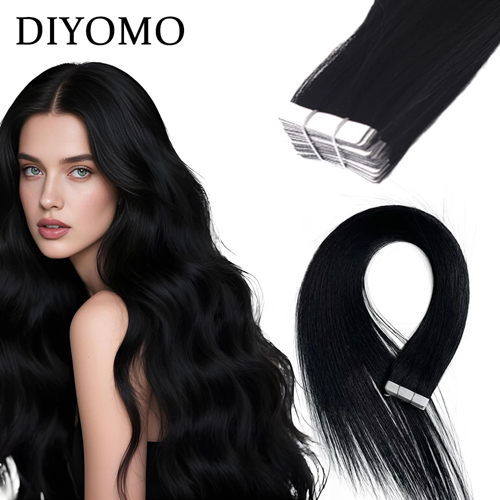 DIYOMO 타이프인 인간 머리카락 연장 100% 레미 인간 머리카락 50g 가늘..