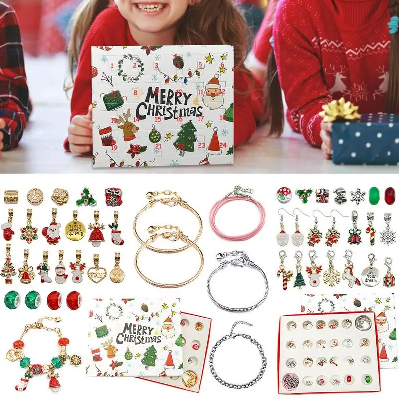 Countdown Calendar Jewelry Christmas Theme Advent Calendar Jewelry For Girl Christmas Countdown Gift