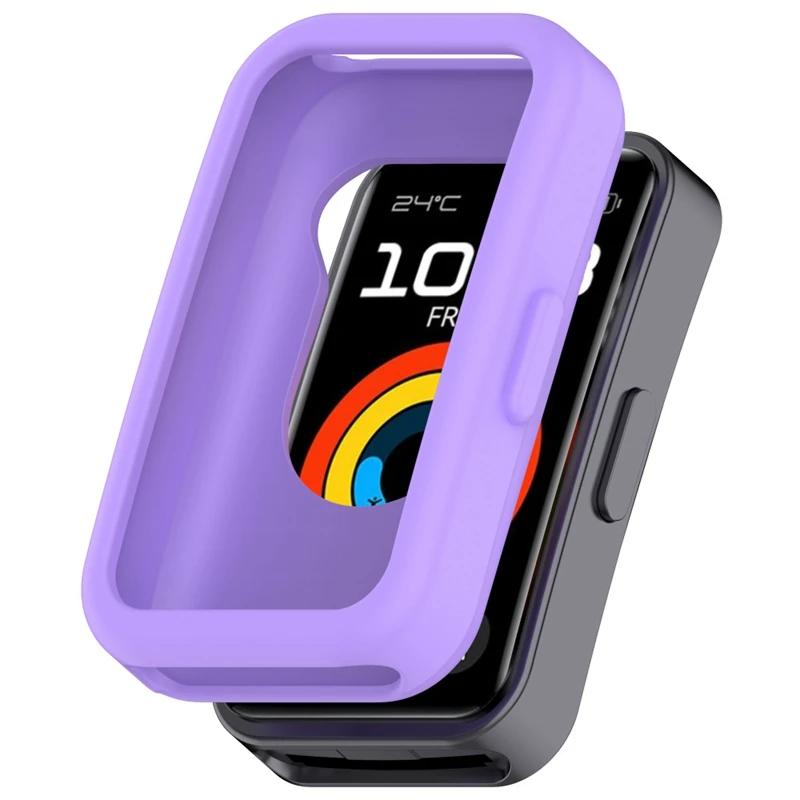 Hoesje voor Huawei Band 8/Band 9/Band 10, Siliconen TPU Case Beschermfolie Beschermhoes, Anti-kras, Anti-stof, Cover Hoes voor Huawei Band 8/Band 9/Band 10