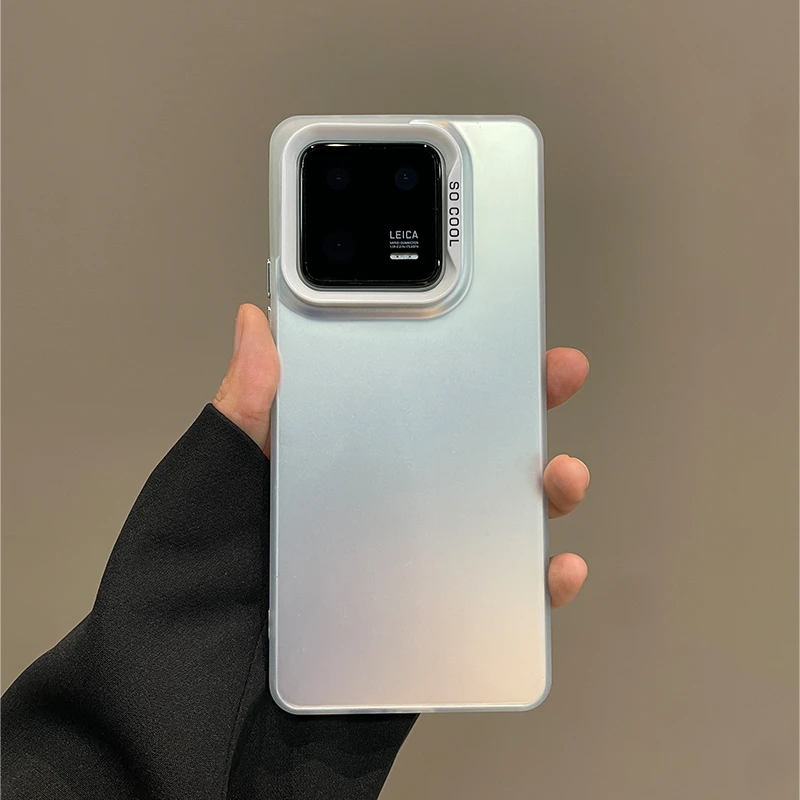 14 Mi Matte Laser bunte Handyhülle für Xiaomi 12T 13T 12X 11 Ultra 13 Pro Rüstung stoßfeste Stoßstange_voghion.com