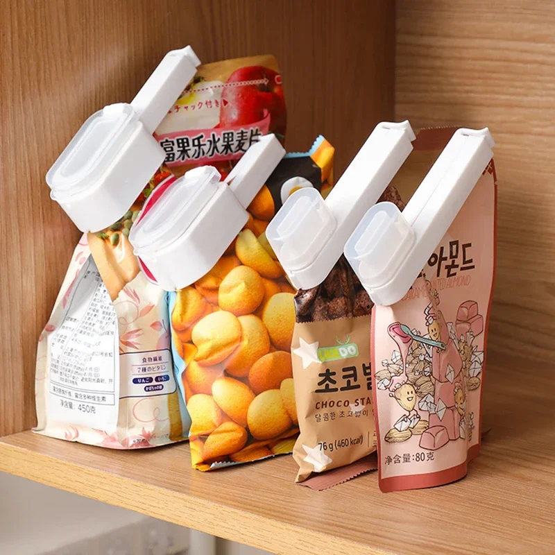 Food Bag Clips 1/2pcs With Lid Sealing Clips for Milk Powder Snack Kitchen Food Moisture-Proof Chips Milk Bag Clips sealing clips,bag clips,bread bag clips,kitchen bag clips,storage bag clips
