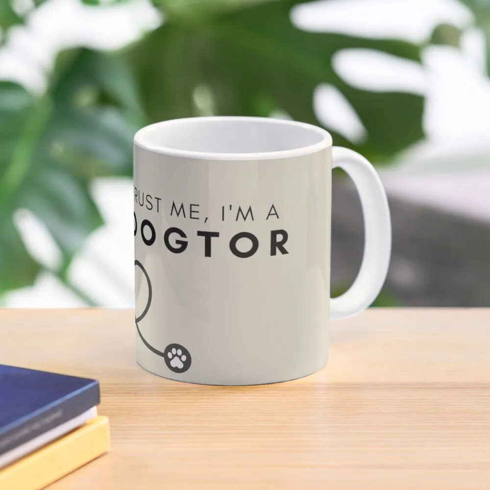 

Funny "Trust Me, I'm a Dogtor (doctor)" gift for doctors, medical students, dog / puppy lovers Coffee Mug Ceramic Cups Mug