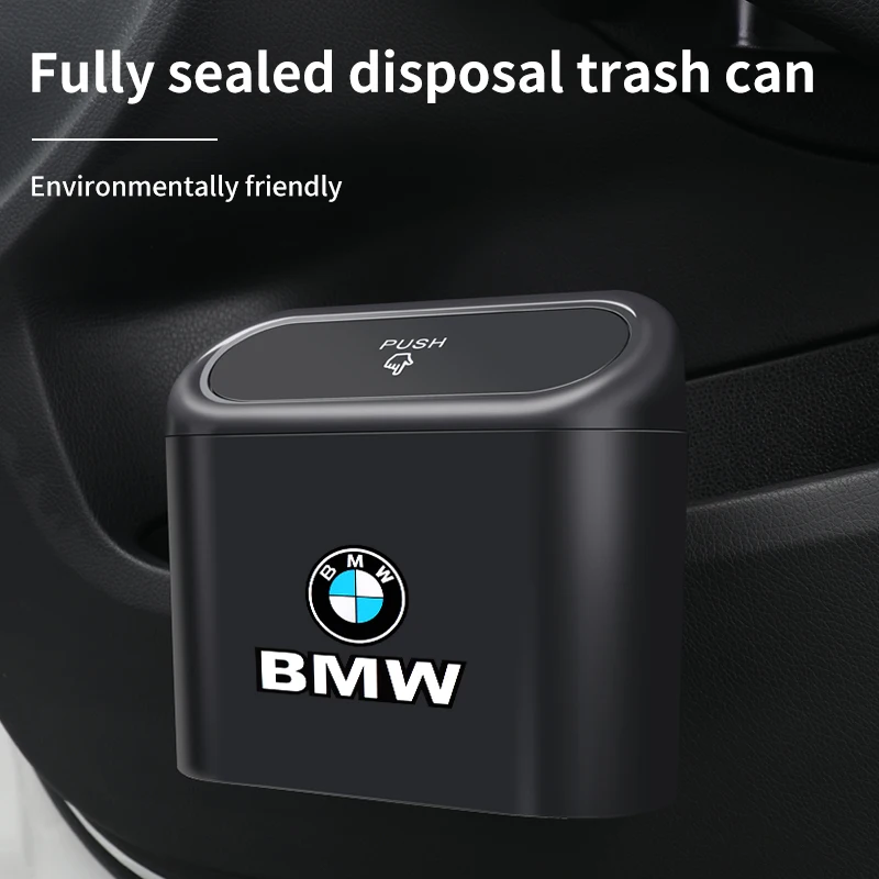 Car-Mounted-Garbage-Bin-With-Lid-Hanging-For-BMW-E90-E39-F30-F10-X3-X4 ...