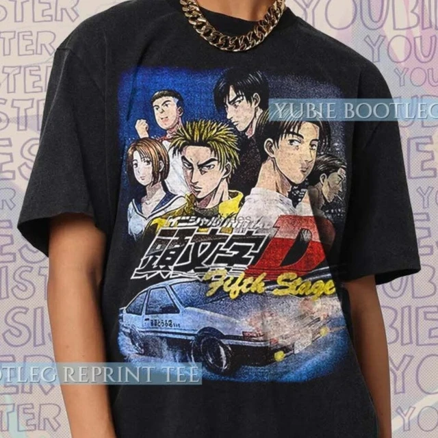 Vintage Initial D Fifth Stage Fujiwara Anime Unisex T-Shirt