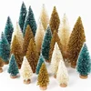 Mini Christmas Tree Stick White Cedar Desktop Small Christmas Tree Decor, Winter Snow Ornaments Trees for Xmas Party Party장식품