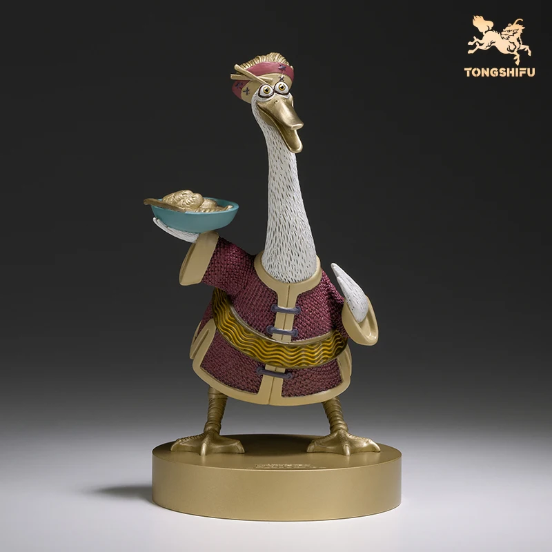 Rame Craft Chinese Cartoon Film Kung Fu Panda Animal Figurine Mr.Ping Statue Sculpture Ornament Desktop Decor Art Collection