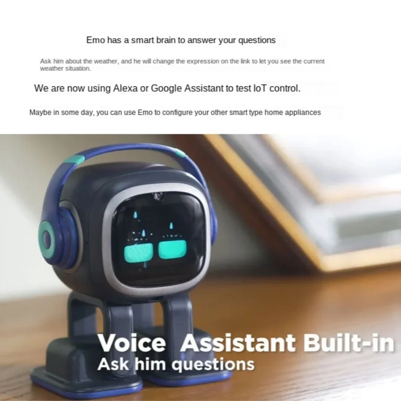 EMO Go Home AI Desktop Huisdierrobot met EMO Smart Lighting (thuisstation