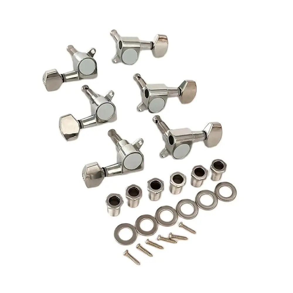 Guitar String Pegs Locking Tuners 3L3R Tuning Pegs String Tuner Acoustic Guitar Tuner Machine Head Knob 3Left 3Right 6pcs