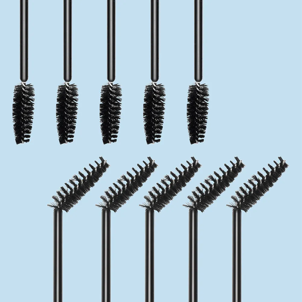 50Pcs 일회용 속눈썹 브러쉬 눈썹 브러쉬 휴대용 메이크업 도구 여행용 속눈썹 어플리케이터 메이크업 용품 살롱 도구