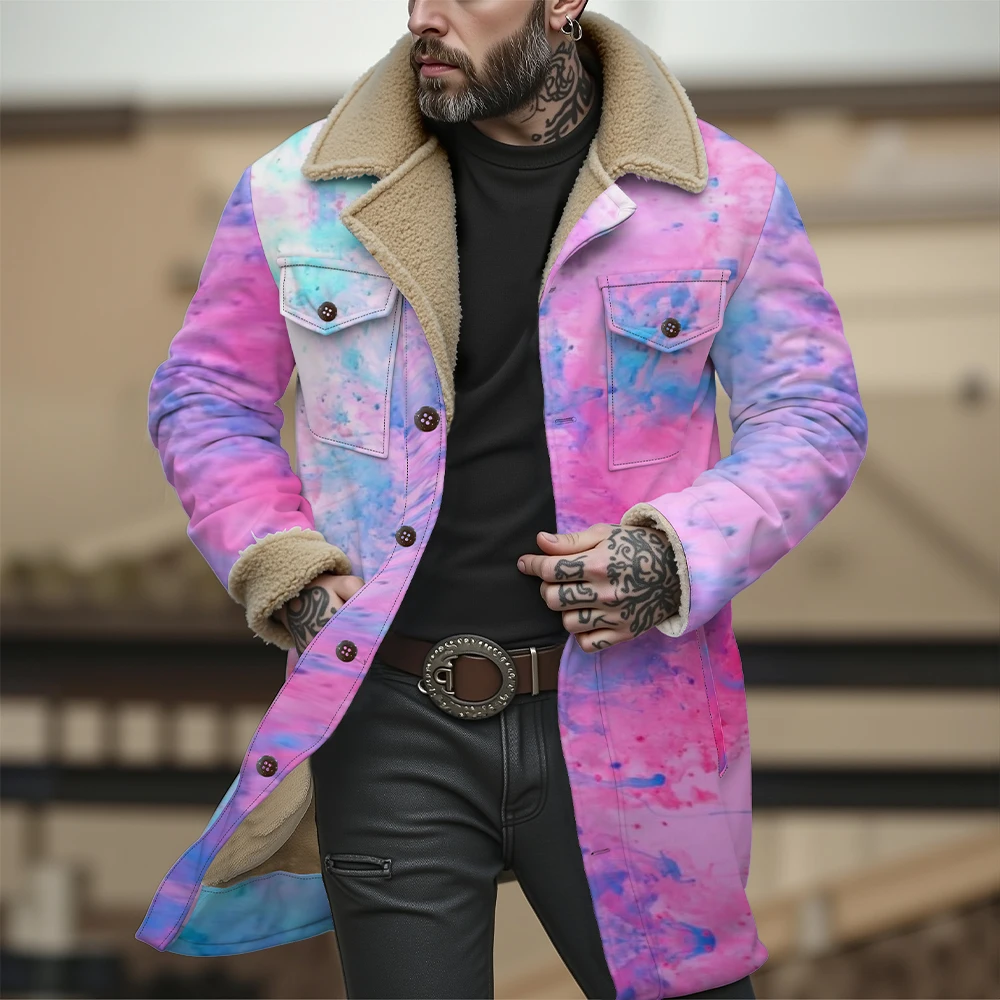 Veste de couleur dégradée pour hommes
