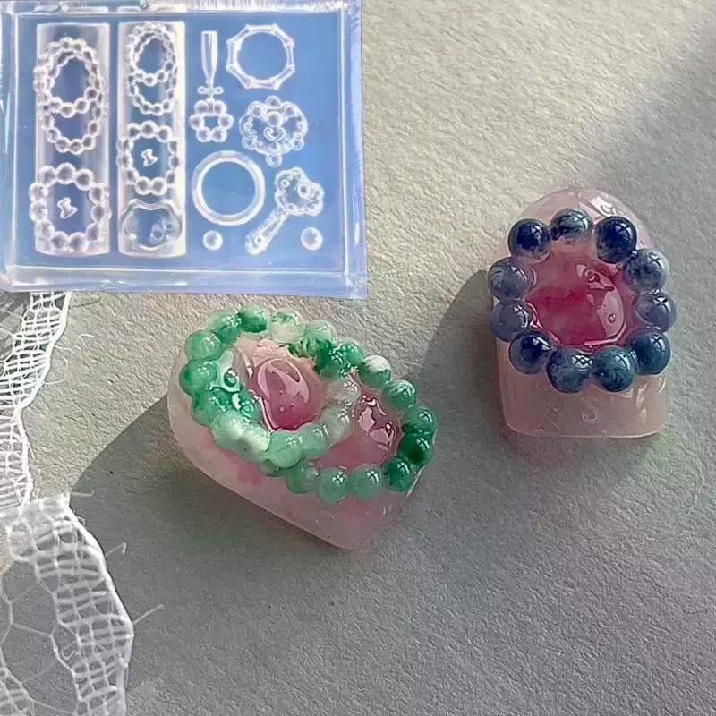 3D 사자 춤 실리콘 네일 몰드 중국 스타일 복고풍 이집트 패턴 네일 아트 템플..